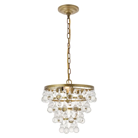 Living District Kora 3 Light Brass Pendant LD5016D13BR